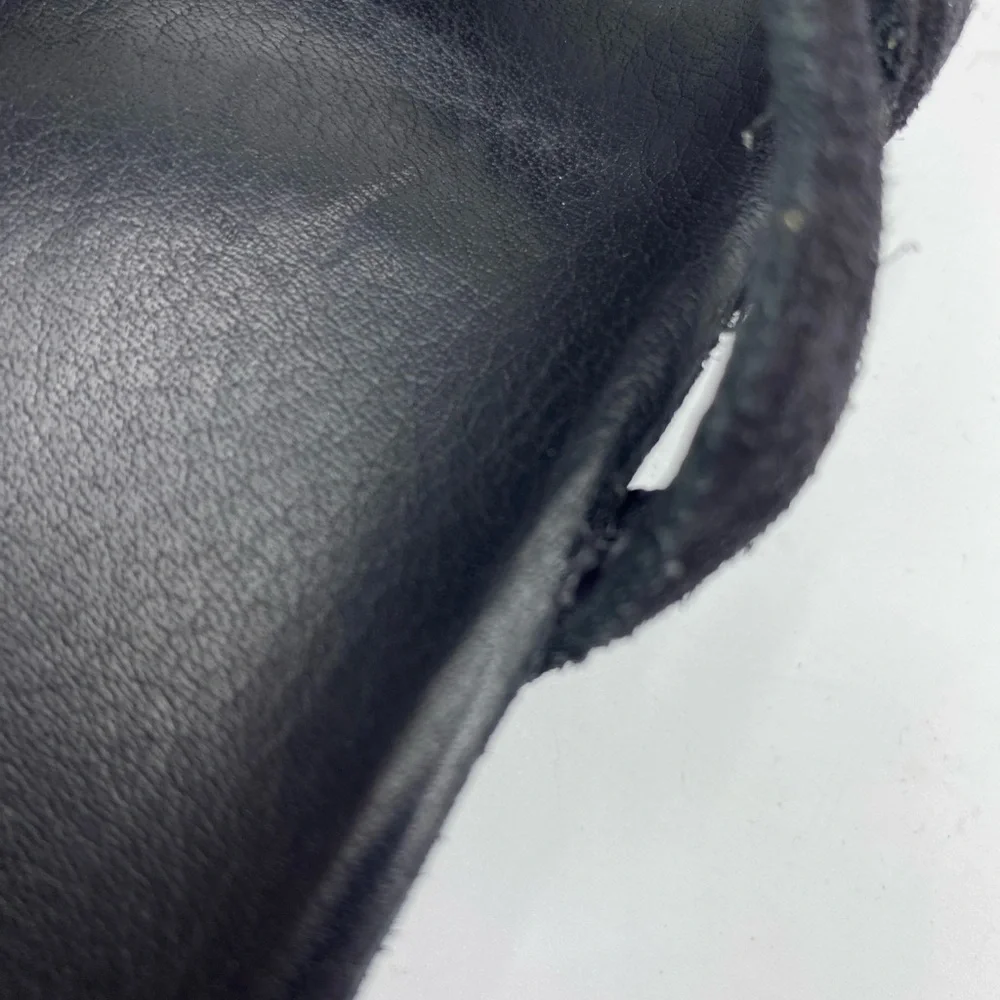 Pedro Garcia Alain 3 Strap Black Suede Sandal Size 7‎ US